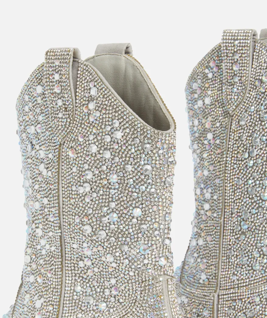 COREY RHINESTONE WESTERN BOOT - MULTI