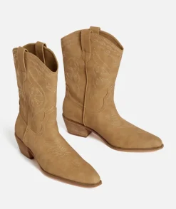 COREY WESTERN COWGIRL BOOT - TAN