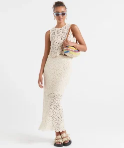 CROCHET MIDI SKIRT