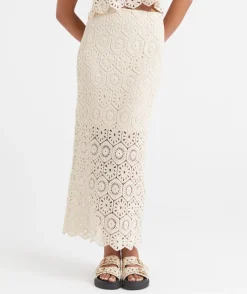 CROCHET MIDI SKIRT