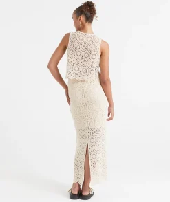 CROCHET MIDI SKIRT