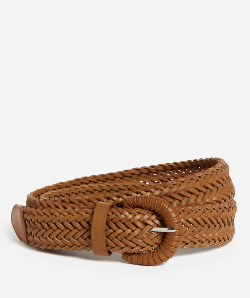 DANIKA BRAIDED TAN BELT