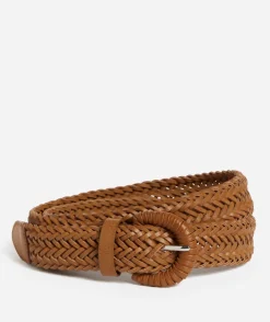 DANIKA BRAIDED TAN BELT