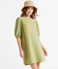 DEMI LINEN BLEND MINI DRESS
