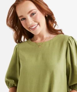 DEMI LINEN BLEND MINI DRESS