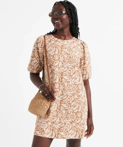 DEMI LINEN BLEND MINI DRESS