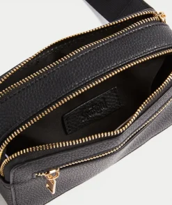 DILLON BLACK CAMERA CROSSBODY BAG