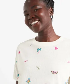 EMBROIDERY MOTIF TSHIRT