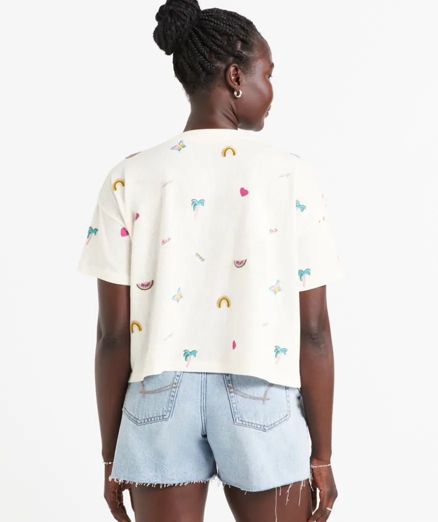 EMBROIDERY MOTIF TSHIRT