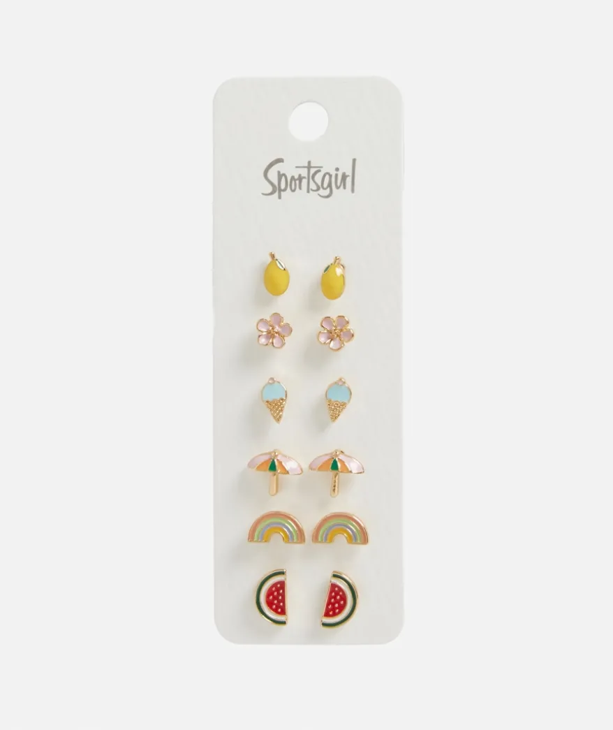 ENAMEL SUMMERTIME STUD PACK