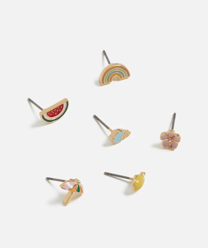 ENAMEL SUMMERTIME STUD PACK