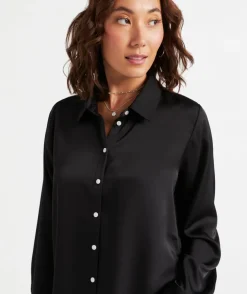 EVIE SATIN SHIRT