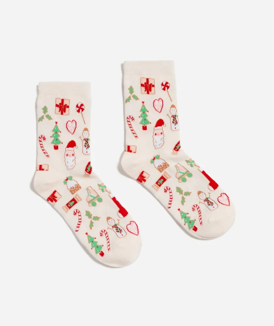 FESTIVE MOTIF SOCK