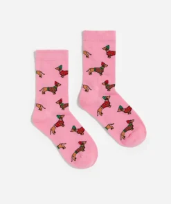 FESTIVE SAUSAGE DOG CREW SOCK