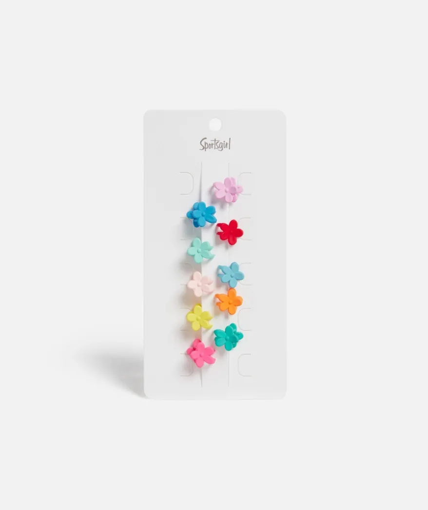 FLOWER HAIR CLIP PACK