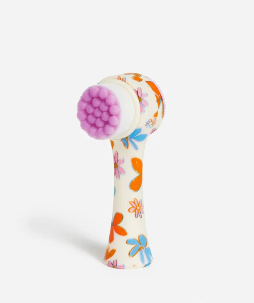 FRESH FACED - DOUBLE CLEANSING BRUSH - CRAYON FLOWER