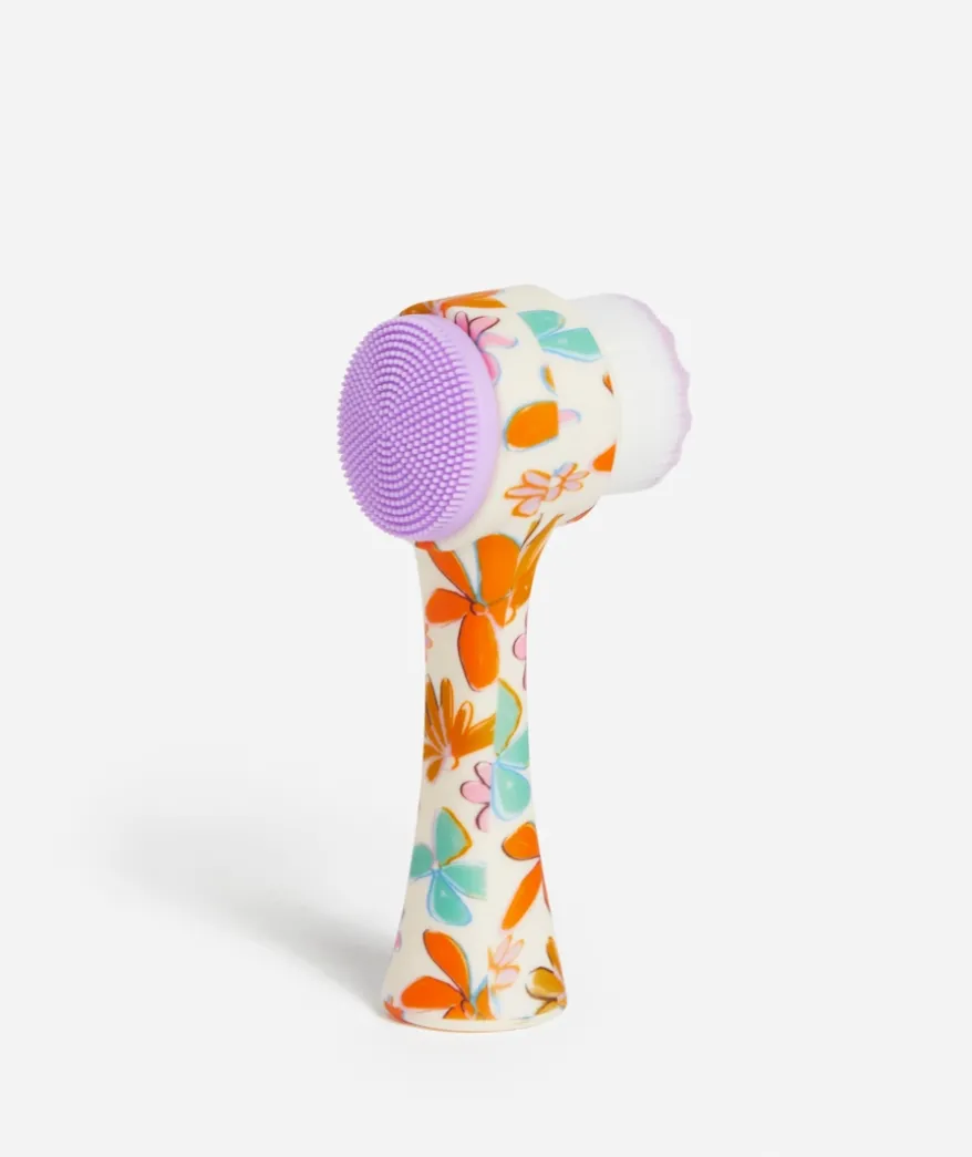 FRESH FACED - DOUBLE CLEANSING BRUSH - CRAYON FLOWER