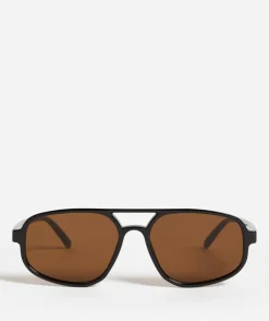 FREYA AVIATOR SUNGLASSES - BLACK