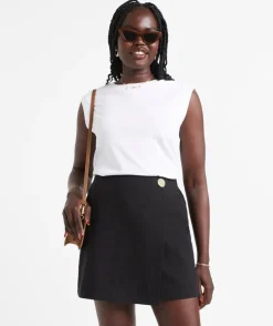 GIA RAMIE WRAP MINI SKIRT