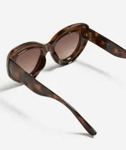 GIGI ROUND BUBBLE SUNGLASSES - TORT