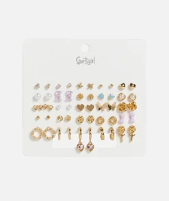 GOLD BOW AND PINK MEGA EARRING PACK