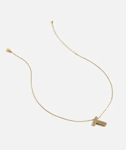 GOLD BUBBLE ALPHABET NECKLACE