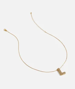 GOLD BUBBLE ALPHABET NECKLACE