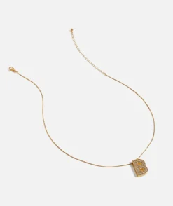 GOLD BUBBLE ALPHABET NECKLACE