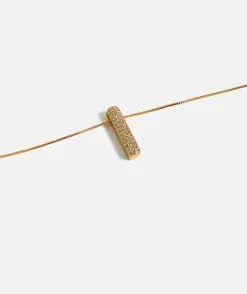 GOLD BUBBLE ALPHABET NECKLACE