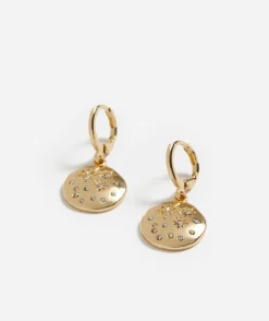 GOLD CELESTIAL HOOP DROP