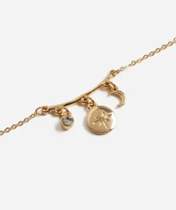 GOLD CHARM CELESTIAL NECKLACE