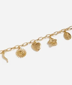 GOLD CHUNKY CHARM NECKLACE