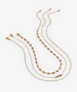 GOLD HEART LAYERED NECKLACE PACK