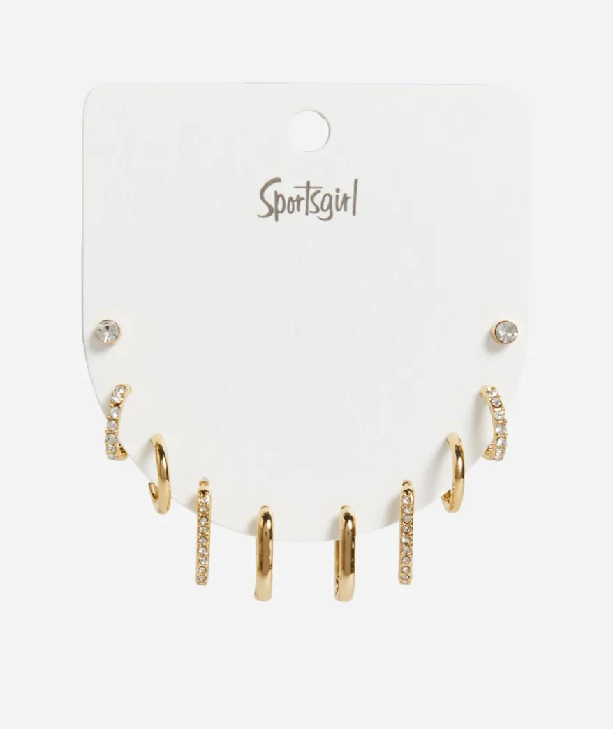 GOLD JEWEL ESSENTIALS EARRING PACK