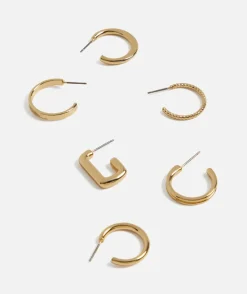 GOLD MINI HOOP EARRING PACK