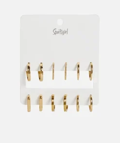 GOLD MINI HOOP EARRING PACK