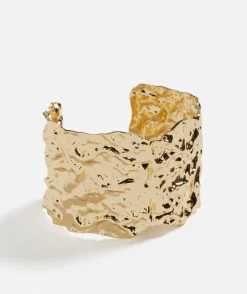 GOLD MOLTEN BANGLE CUFF