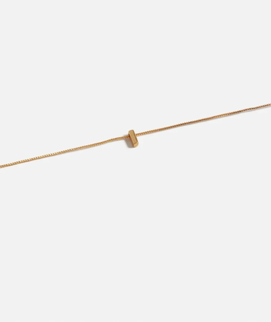 GOLD PLATED ALPHABET NECKLACE