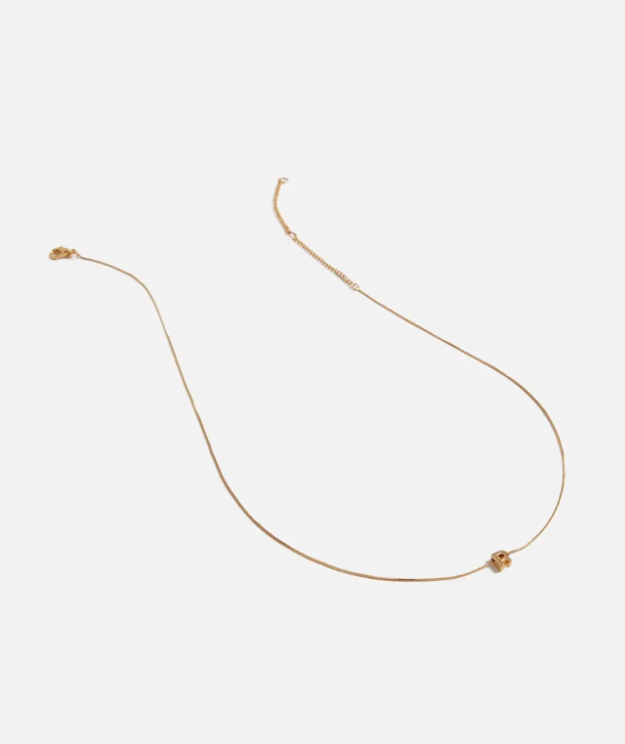 GOLD PLATED ALPHABET NECKLACE