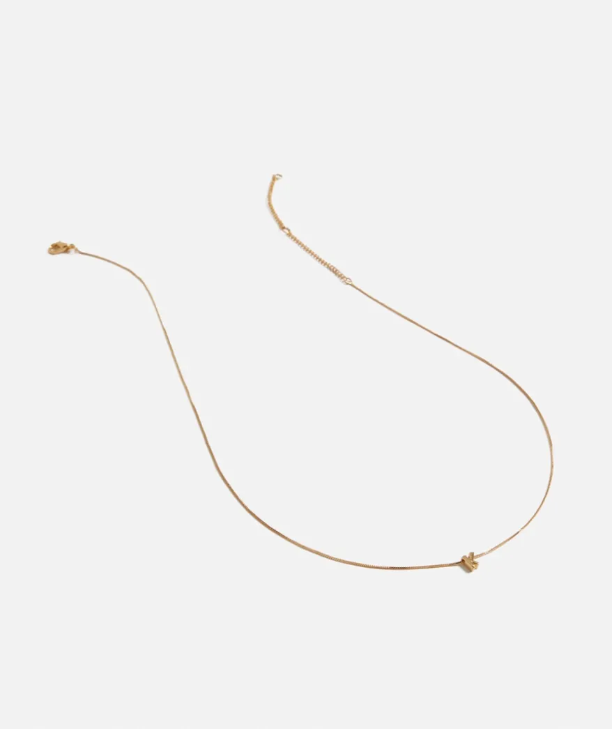 GOLD PLATED ALPHABET NECKLACE