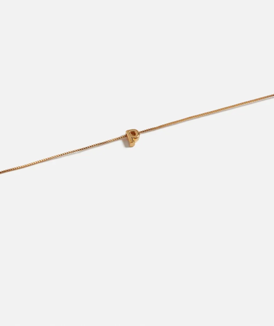 GOLD PLATED ALPHABET NECKLACE