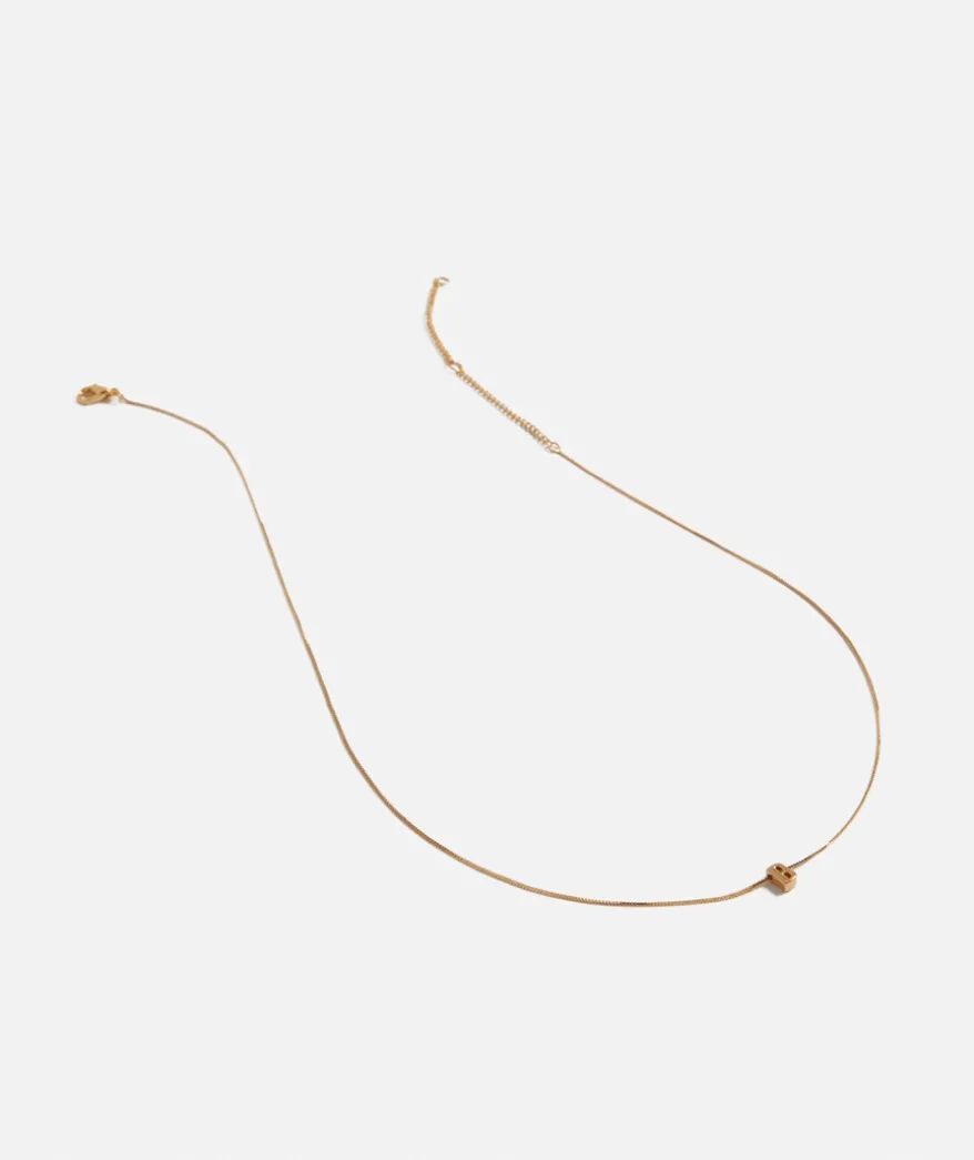 GOLD PLATED ALPHABET NECKLACE