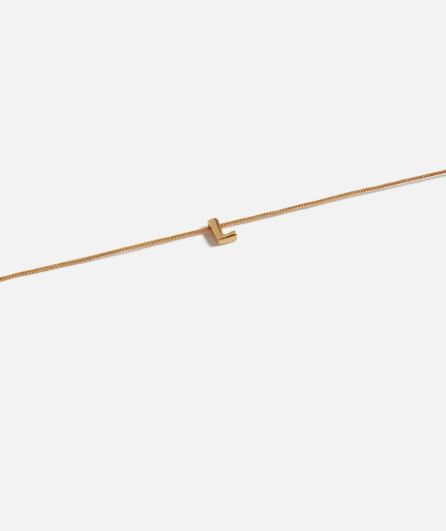 GOLD PLATED ALPHABET NECKLACE