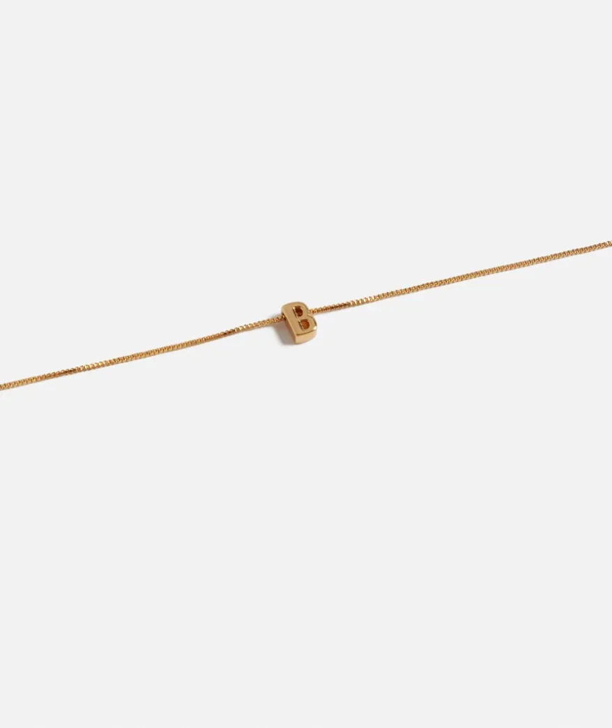 GOLD PLATED ALPHABET NECKLACE