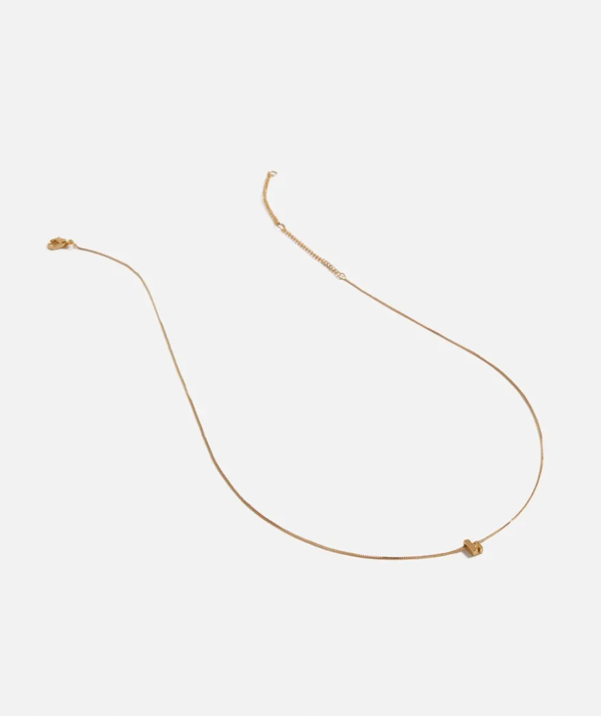 GOLD PLATED ALPHABET NECKLACE