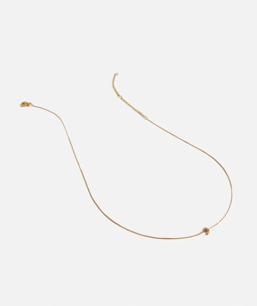 GOLD PLATED ALPHABET NECKLACE