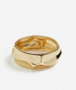 GOLD PLATED BEATEN BANGLE