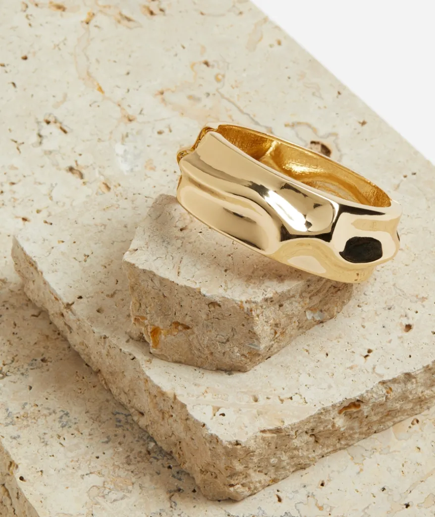 GOLD PLATED BEATEN BANGLE