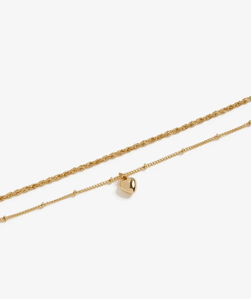 GOLD PLATED BUBBLE HEART WRIST PACK