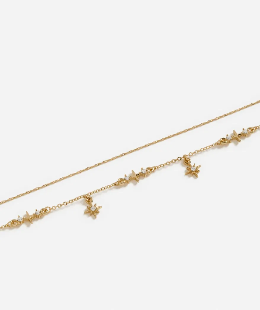 GOLD PLATED CELESTIAL NECKLACE
